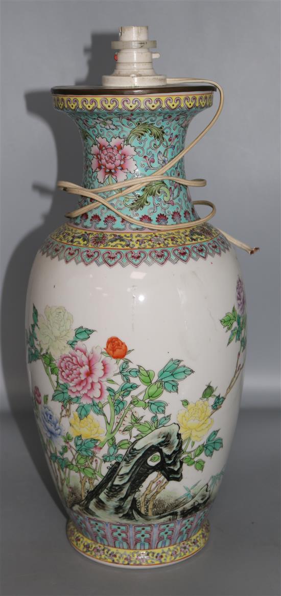 A Chinese famille rose vase 45cm